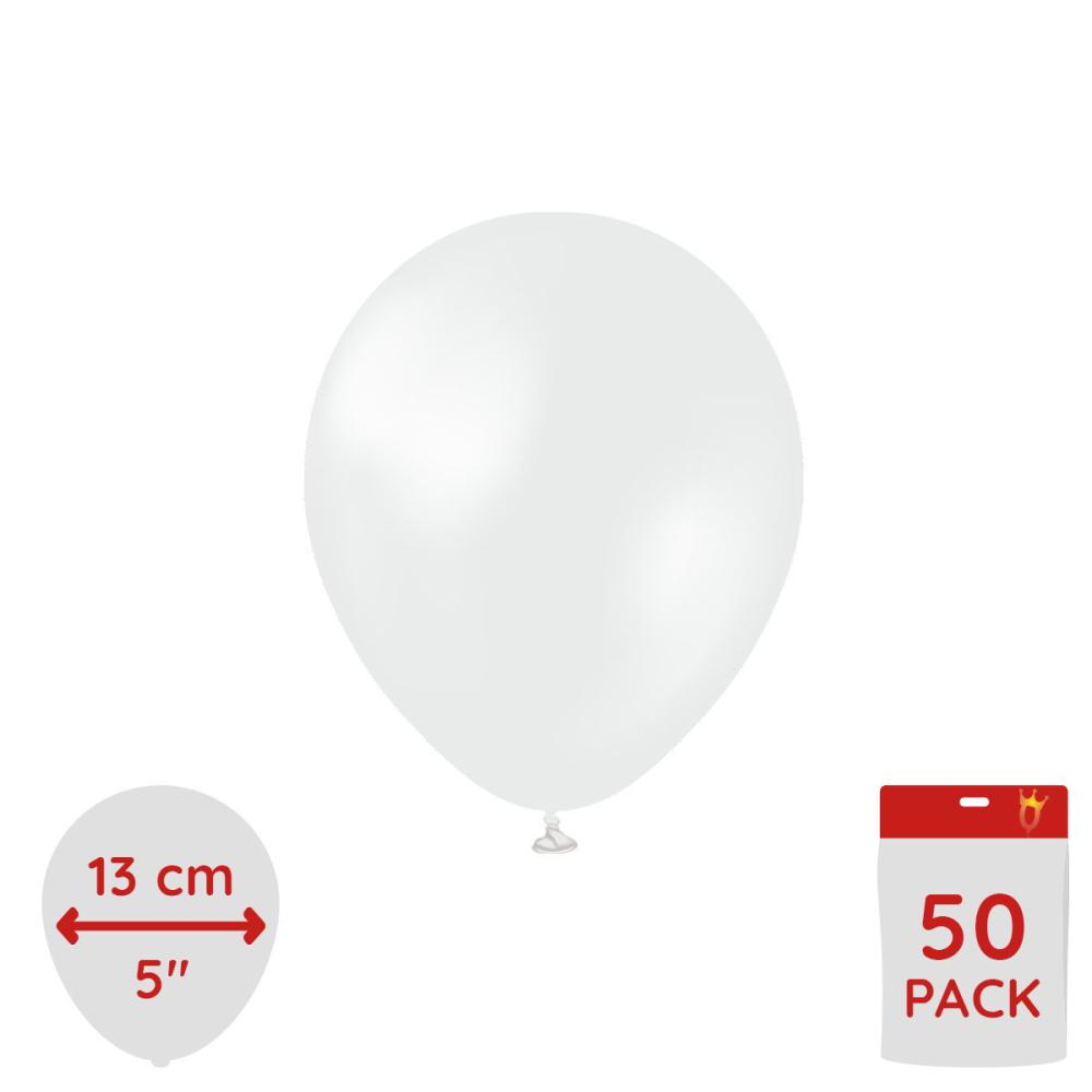 Latexballoons - Pearl White 13 cm 50-pack