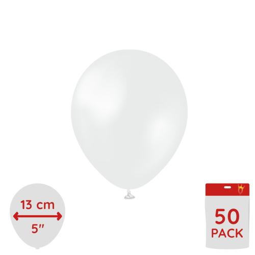 Latexballoons - Pearl White 13 cm 50-pack
