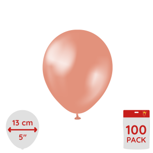 Latexballoons - Metallic Rose Gold 13 cm 100-pack