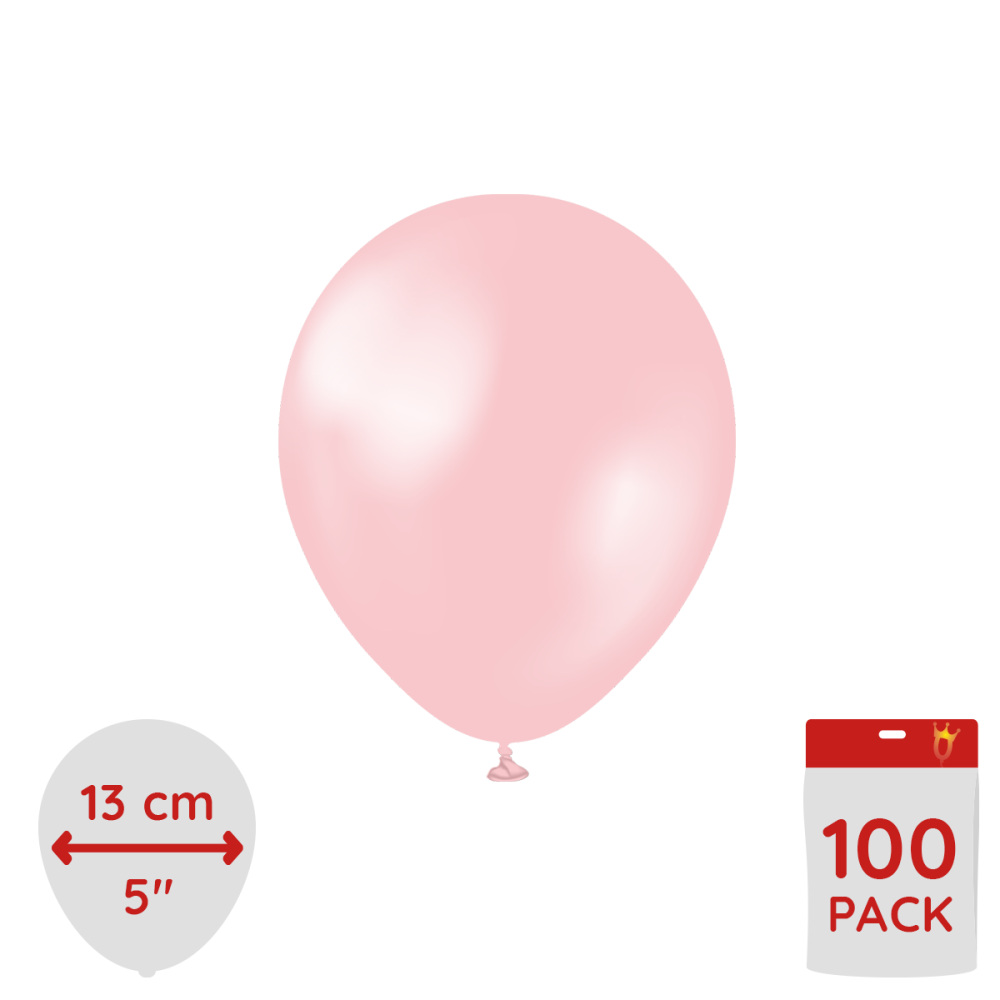 Latexballoons - Pearl Pink 13 cm 100-pack