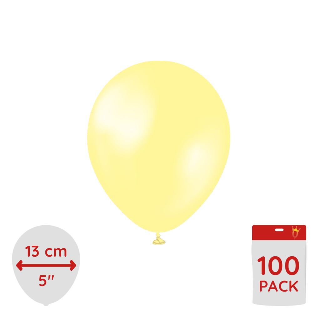 Latexballoons - Pearl Lemon 13 cm 100-pack