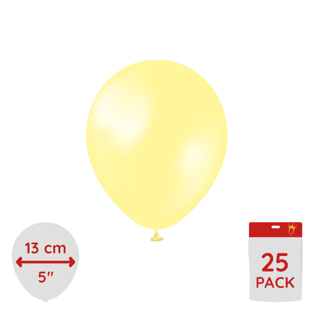 Latexballoons - Pearl Lemon 13 cm 25-pack