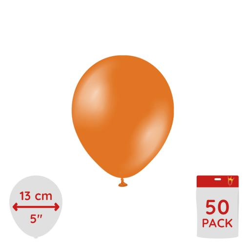 Latexballoons - Metallic Orange 13 cm 50-pack