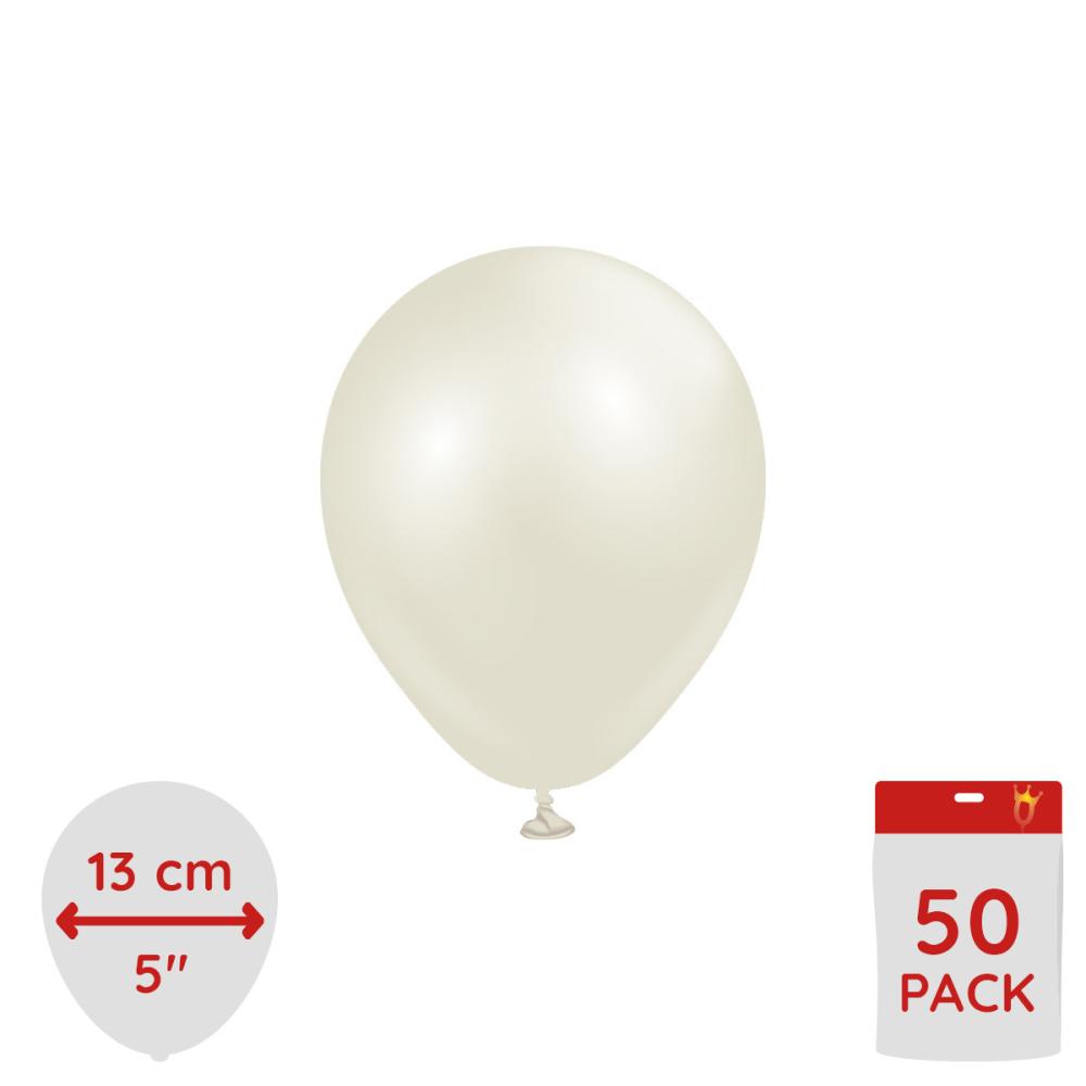 Latexballoons - Aura Ivory White 13 cm - 50-pack