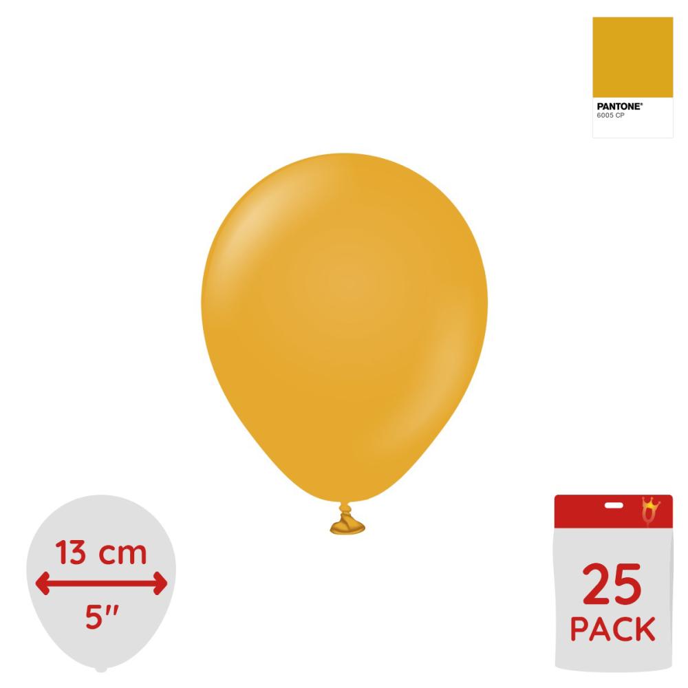 Latexballoons - Mustard 13 cm 25-pack