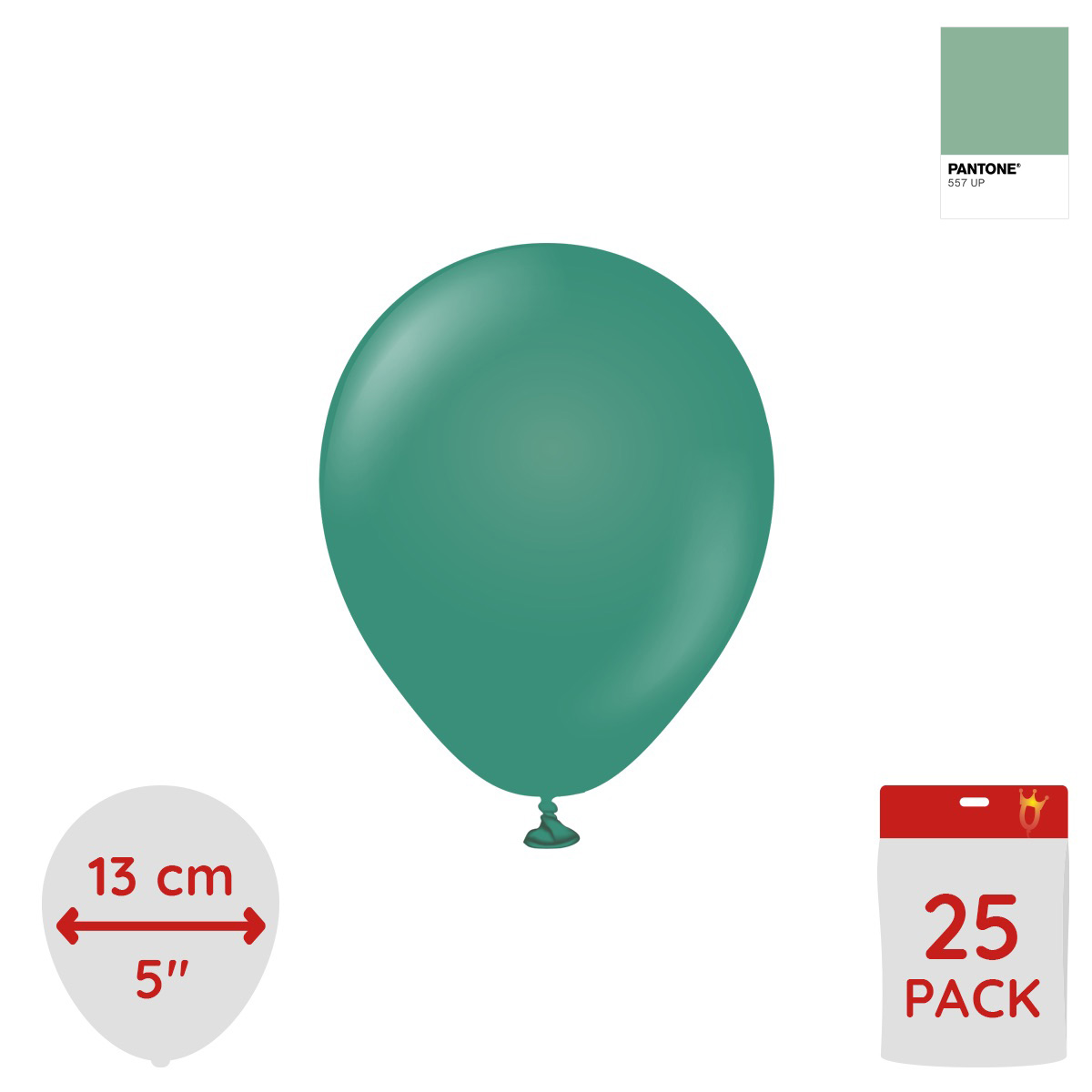 Latexballoons - Sage 13 cm 25-pack
