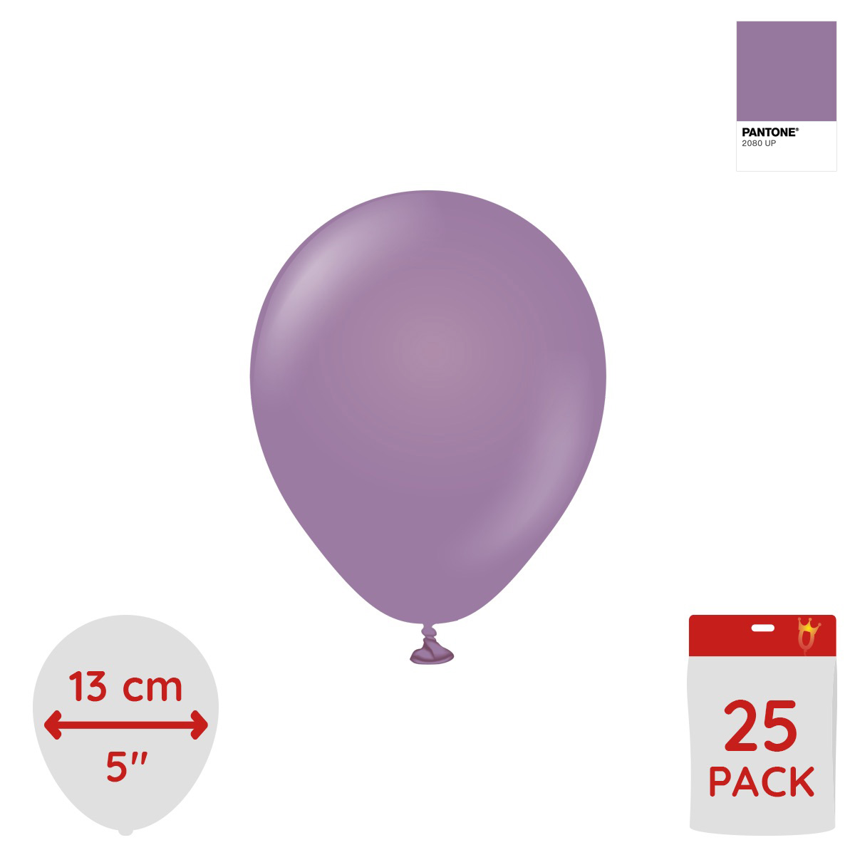Latexballoons - Lavender 13 cm 25-pack