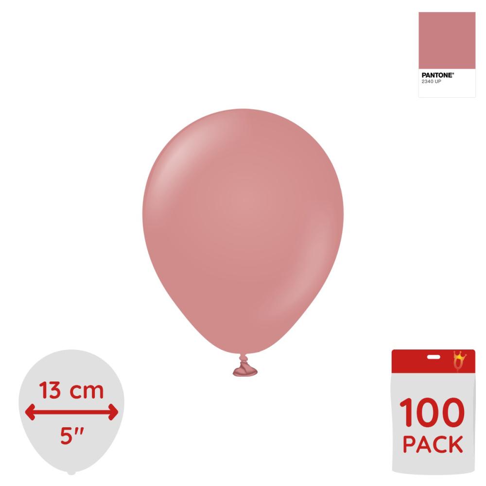 Latexballoons - Retro Rosewood 13 cm 100-pack