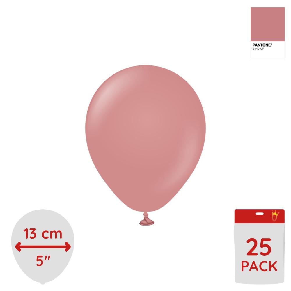 Latexballoons - Retro Rosewood 13 cm 25-pack
