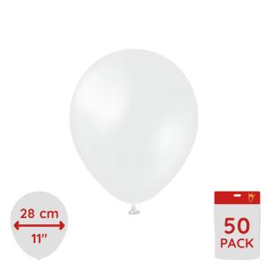 Latexballoons - Pearl White 28 cm 50-pack
