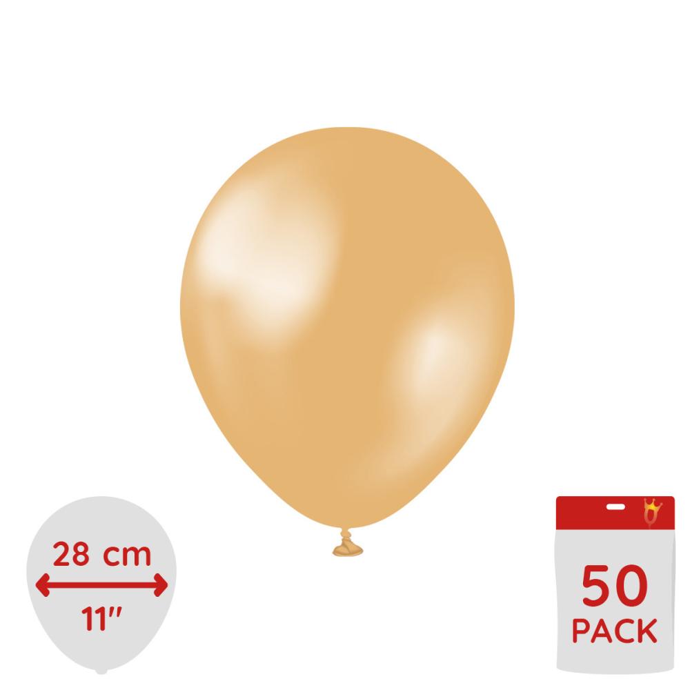 Latexballoons - Metallic Gold 28 cm 50-pack