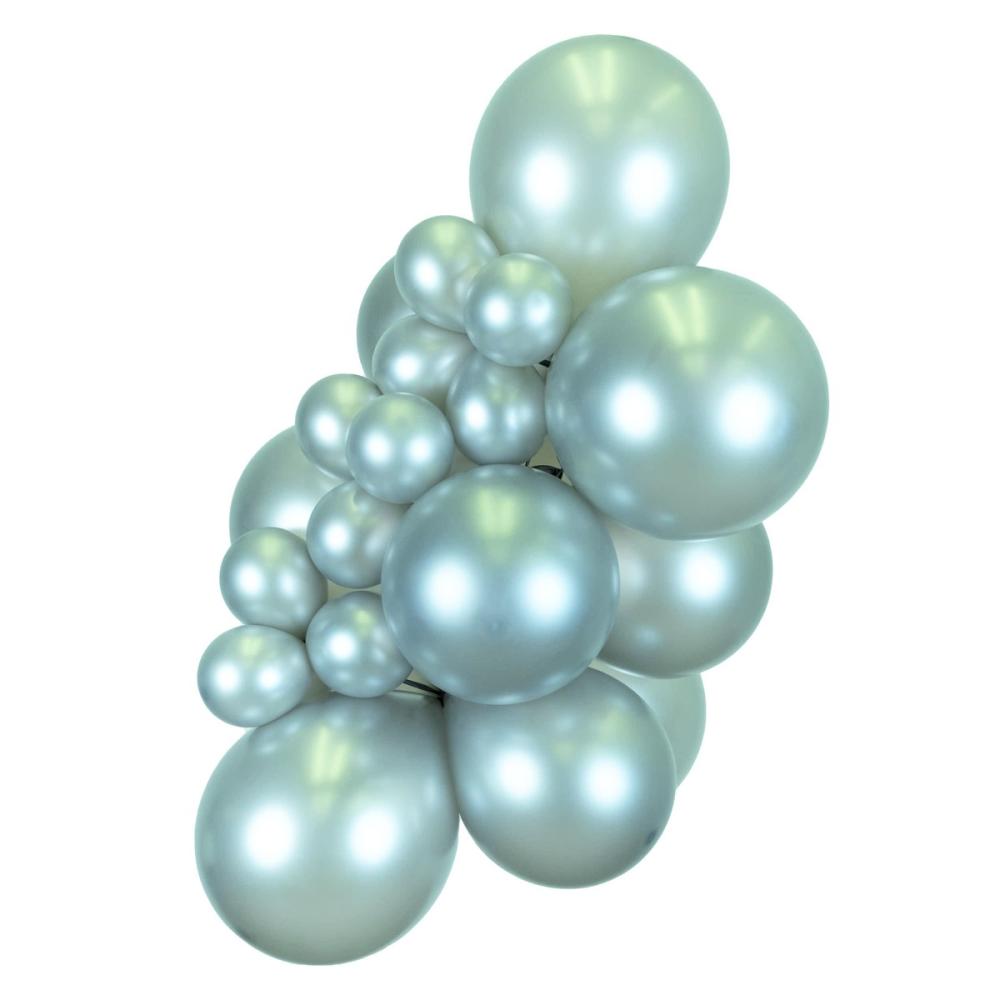 Latexballoons - Metallic Silver 28 cm 10-pack
