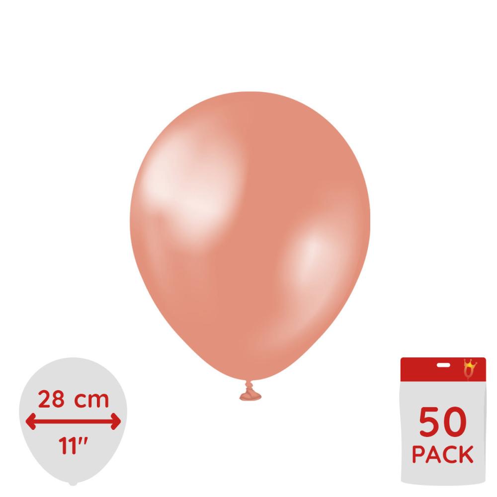 Latexballoons - Metallic Rose Gold 28 cm 50-pack