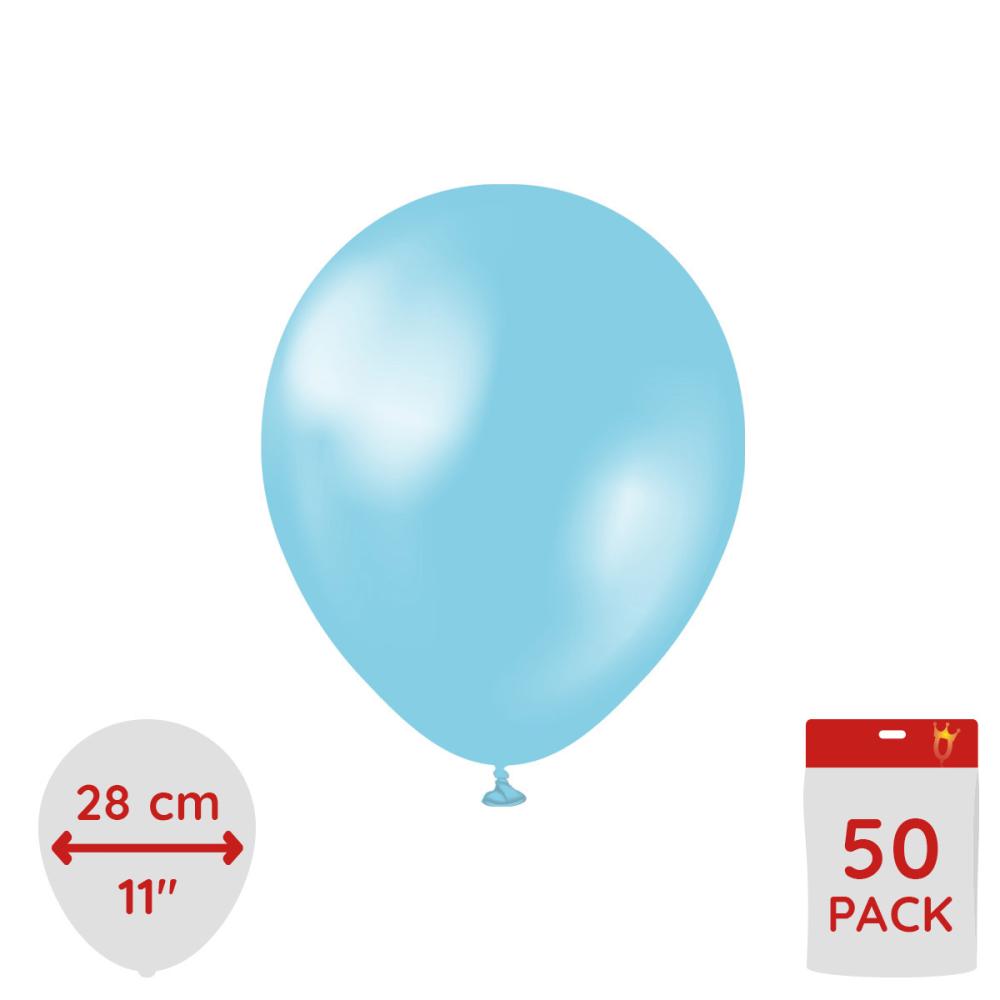 Latexballoons - Pearl Sky Blue 28 cm 50-pack
