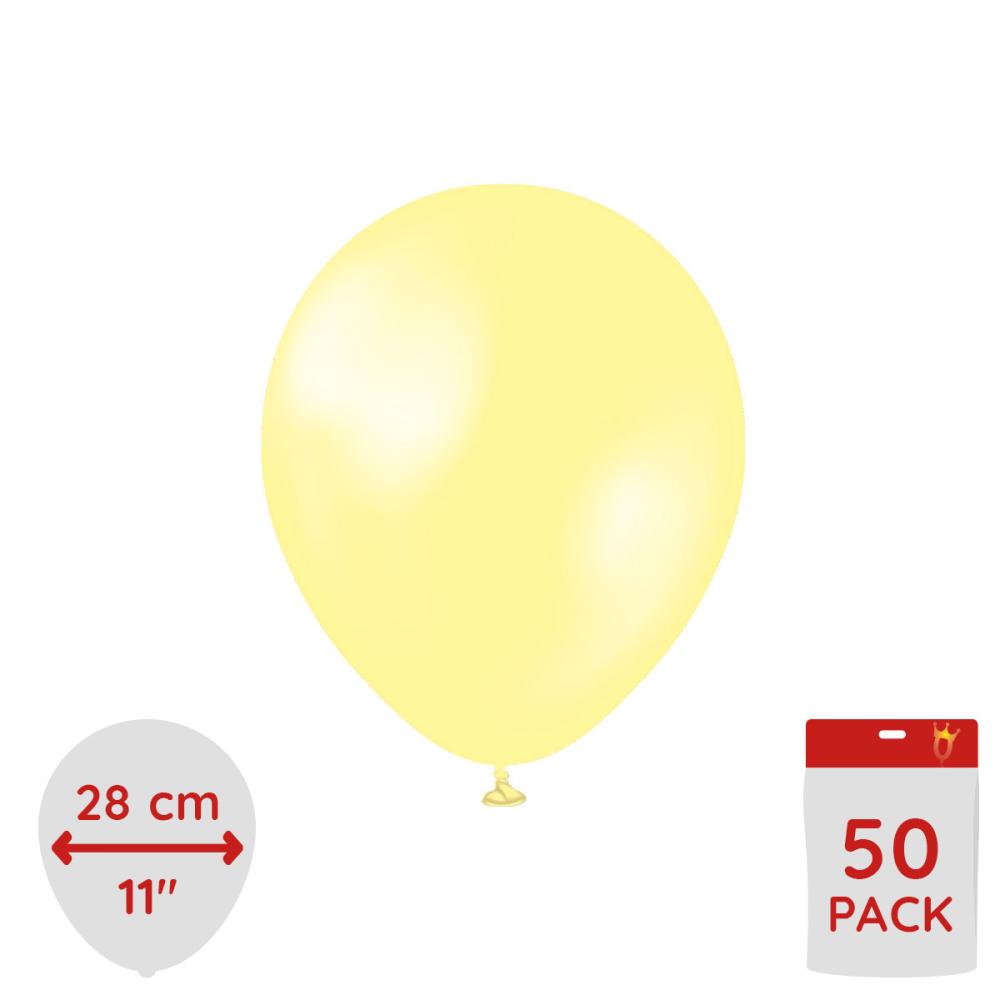 Latexballoons - Pearl Lemon 28 cm 50-pack