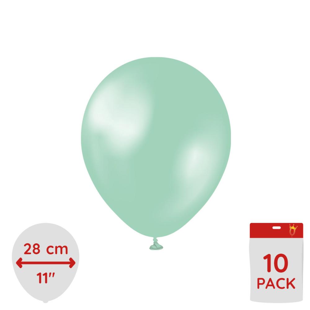 Latexballoons - Pearl Green 28 cm 10-pack