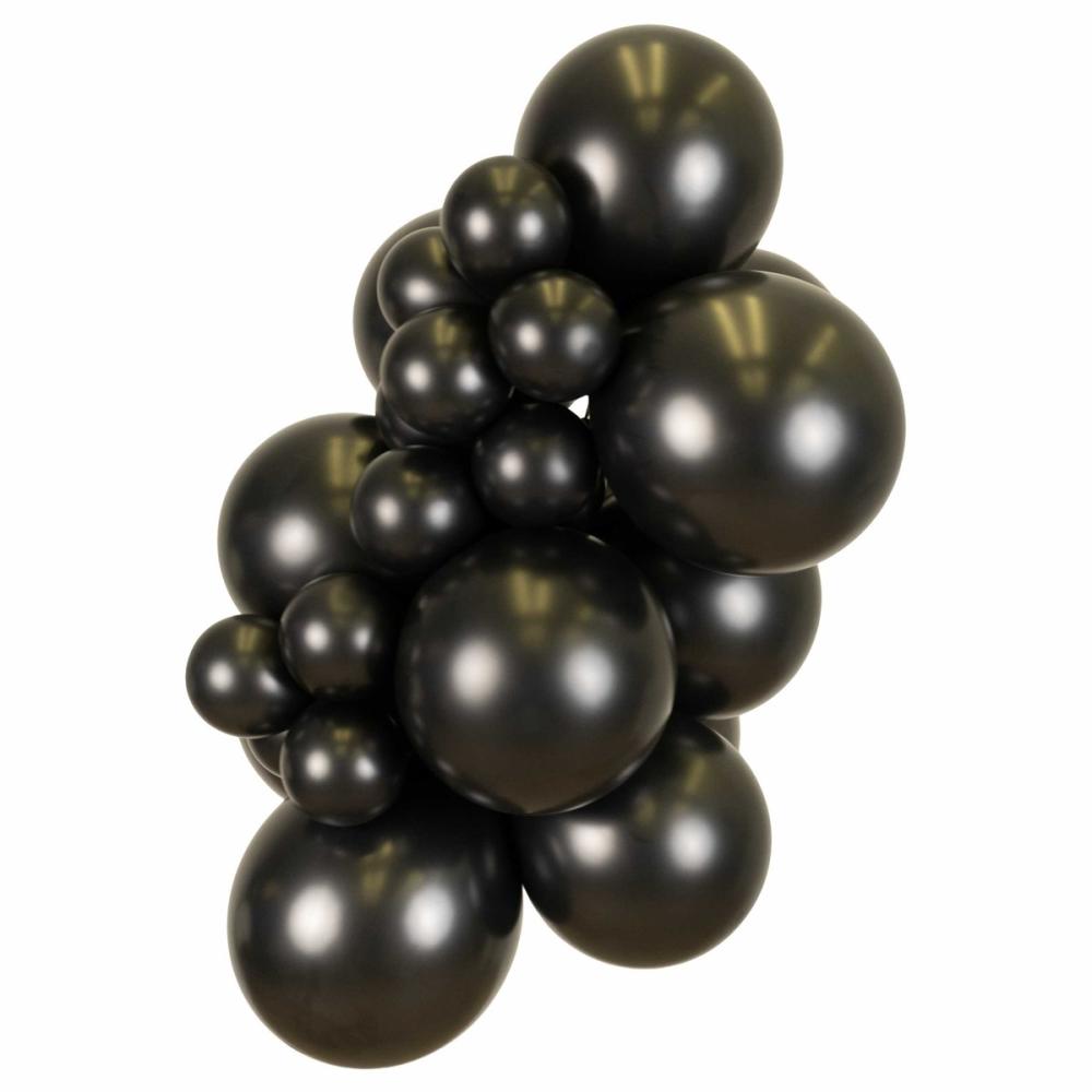 Latexballoons - Metallic Onyx Black 28 cm 10-pack