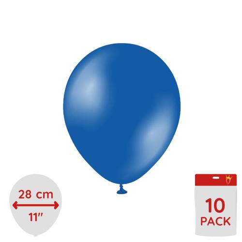 Latexballoons - Metallic Sapphire Blue 28 cm 10-pack