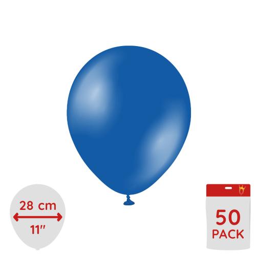 Latexballoons - Metallic Sapphire Blue 28 cm 50-pack
