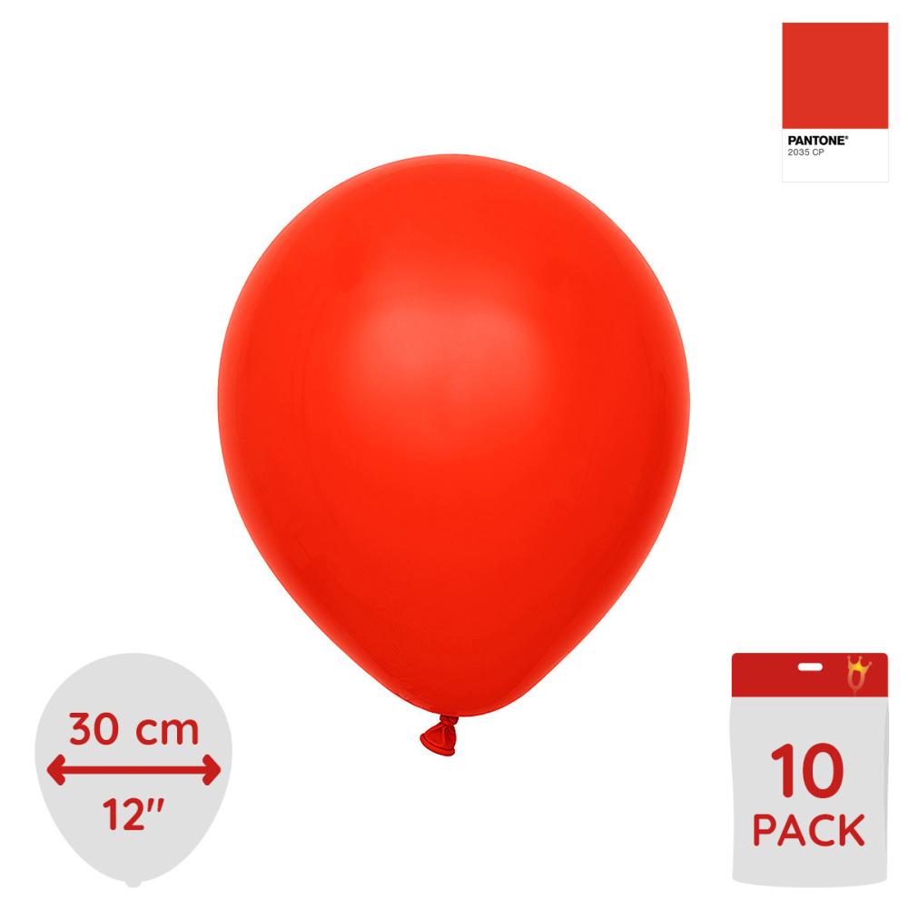Latexballoons - Red 30 cm 10-pack