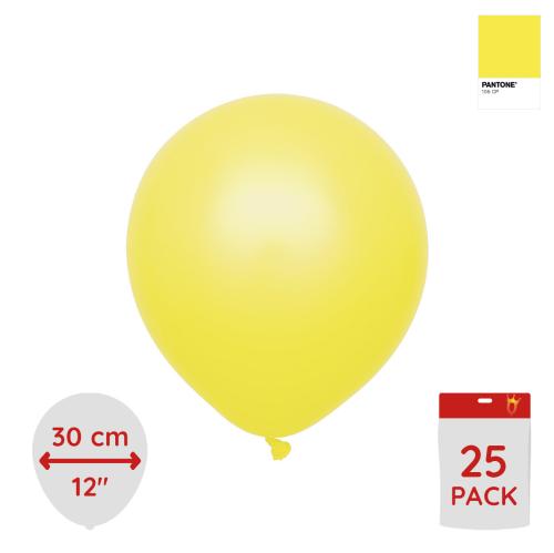 Latexballoons - Yellow 30 cm 25-pack