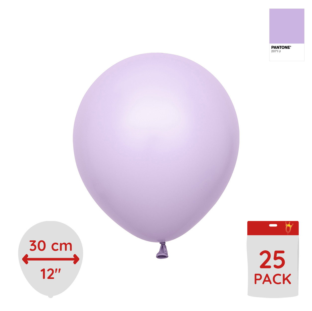Latexballoons - Lilac 30 cm 25-pack
