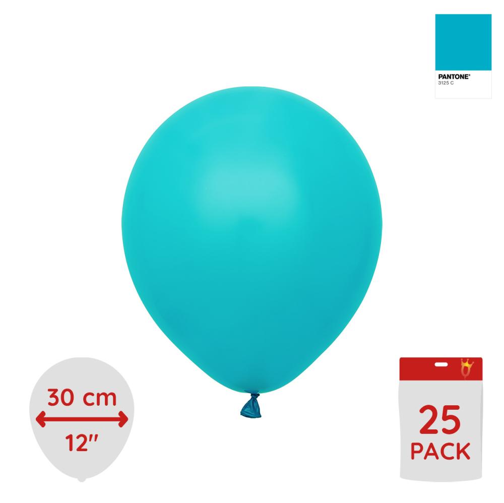 Latexballoons - Turquoise 30 cm 25-pack