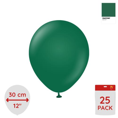Latexballoons - Dark Green 30 cm 25-pack
