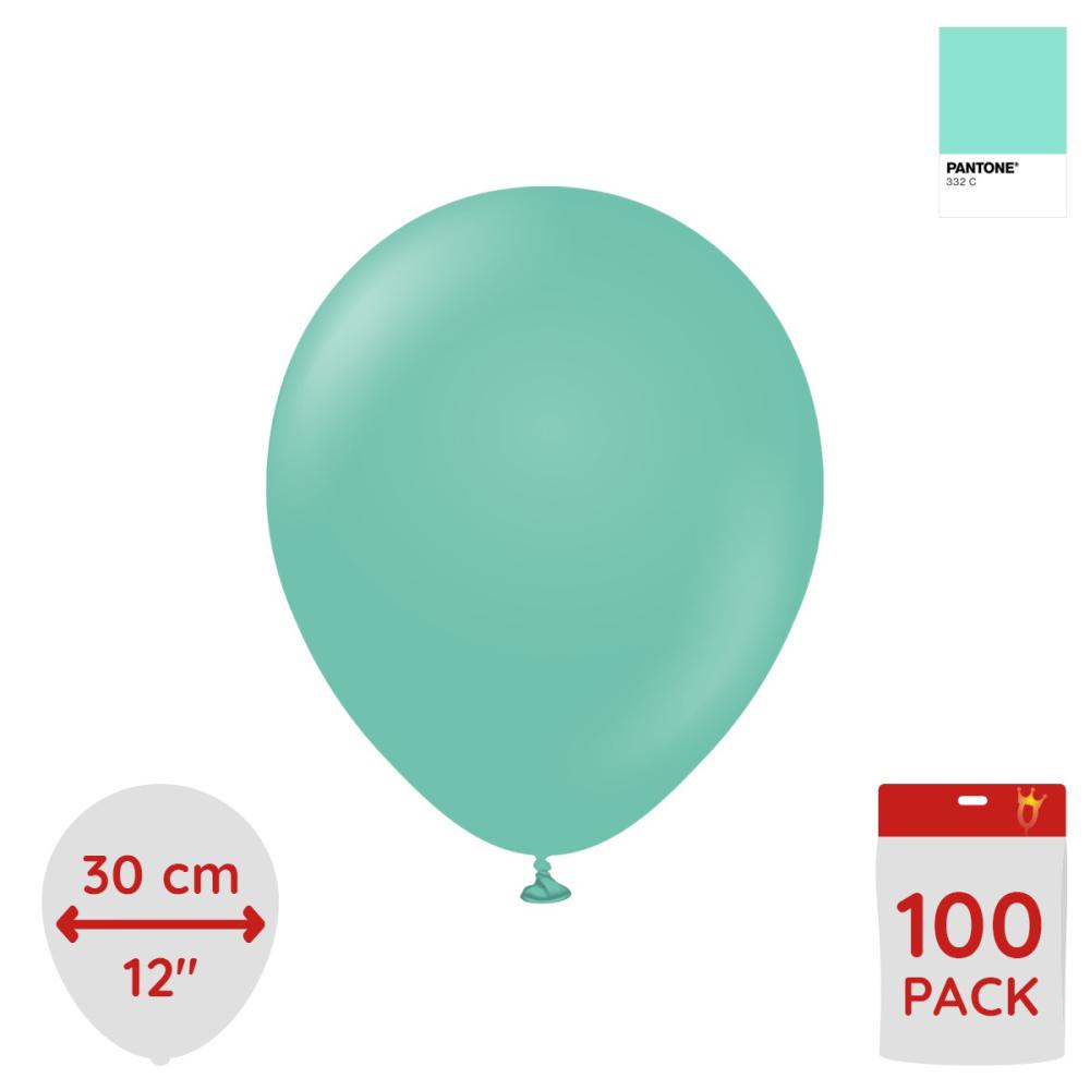 Latexballoons - Sea Green 30 cm 100-pack