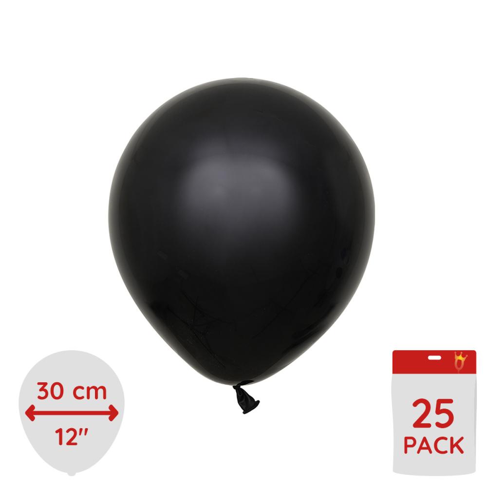 Latexballoons - Black 30 cm 25-pack