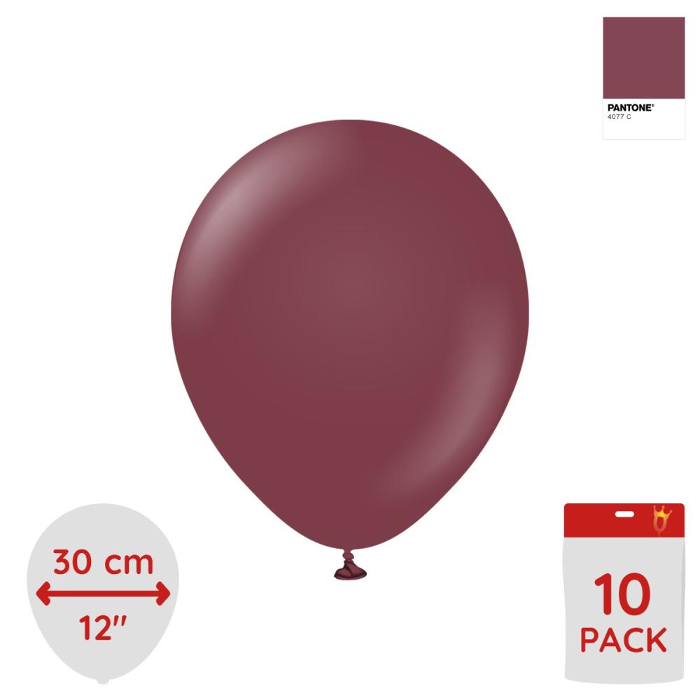 Latexballoons - Burgundy 30 cm 10-pack