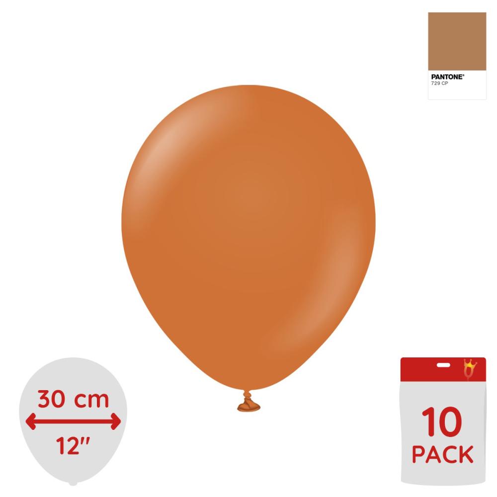 Latexballoons - Caramel Brown 30 cm 10-pack