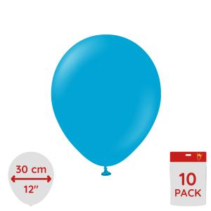 Latexballoons - Caribbean Blue 30 cm 10-pack