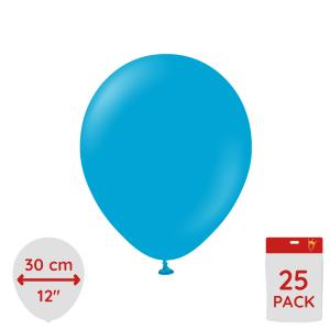 Latexballoons - Caribbean Blue 30 cm 25-pack