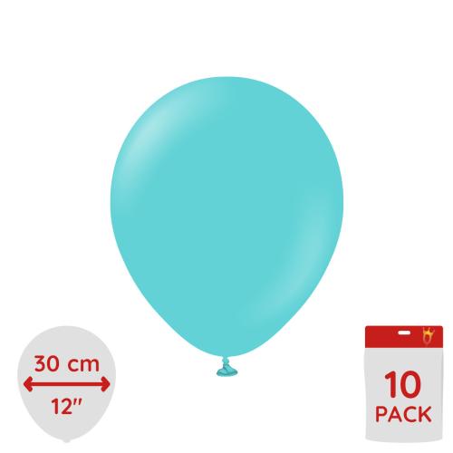 Latexballoons - Aqua 30 cm 10-pack