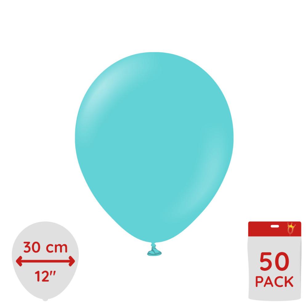 Latexballoons - Aqua 30 cm 50-pack