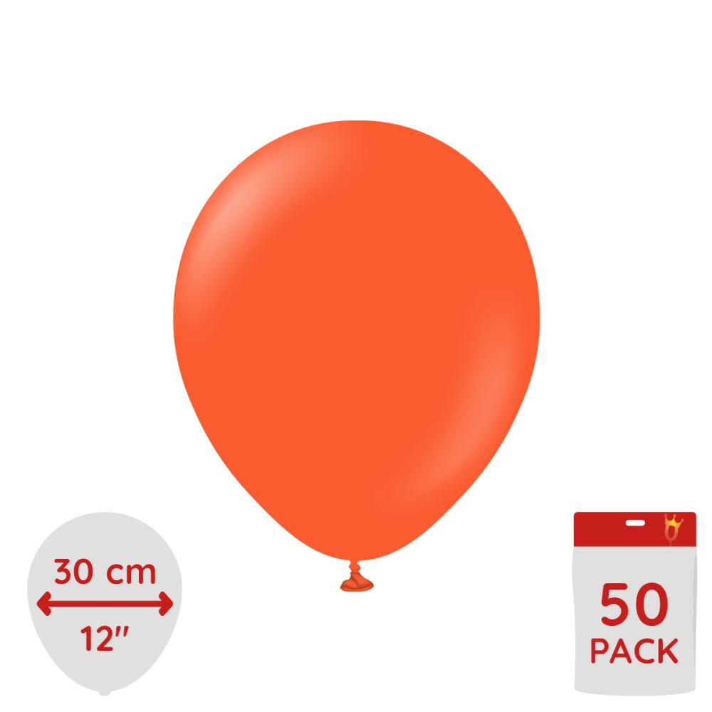 Latexballoons - Flame Orange 30 cm 50-pack