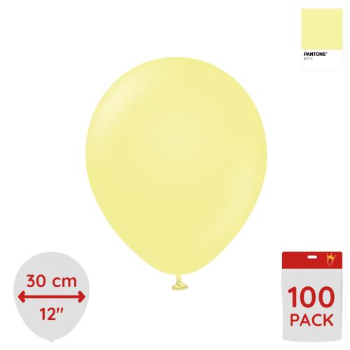 Latexballoons - Macaron Yellow 30 cm 100-pack