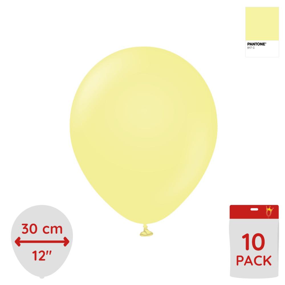 Latexballoons - Macaron Yellow 30 cm 10-pack