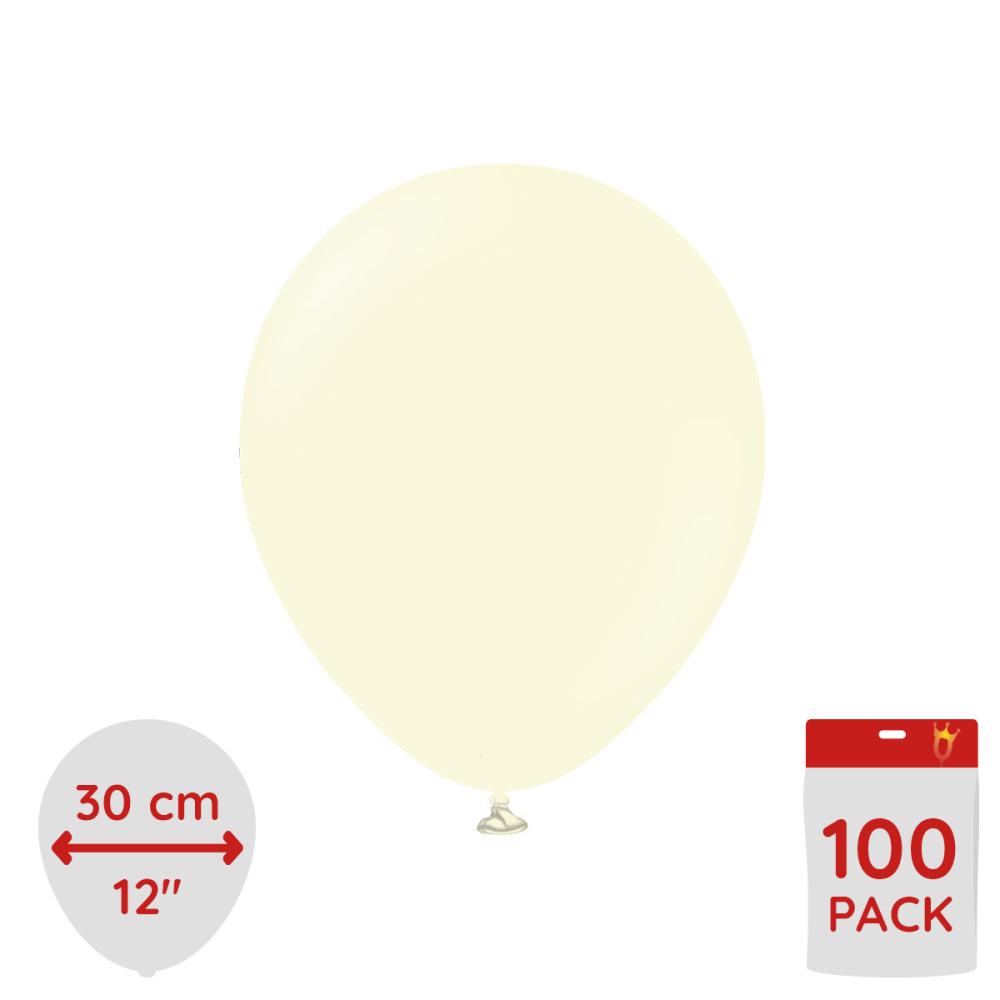 Latexballoons - Pale Yellow 30 cm 100-pack