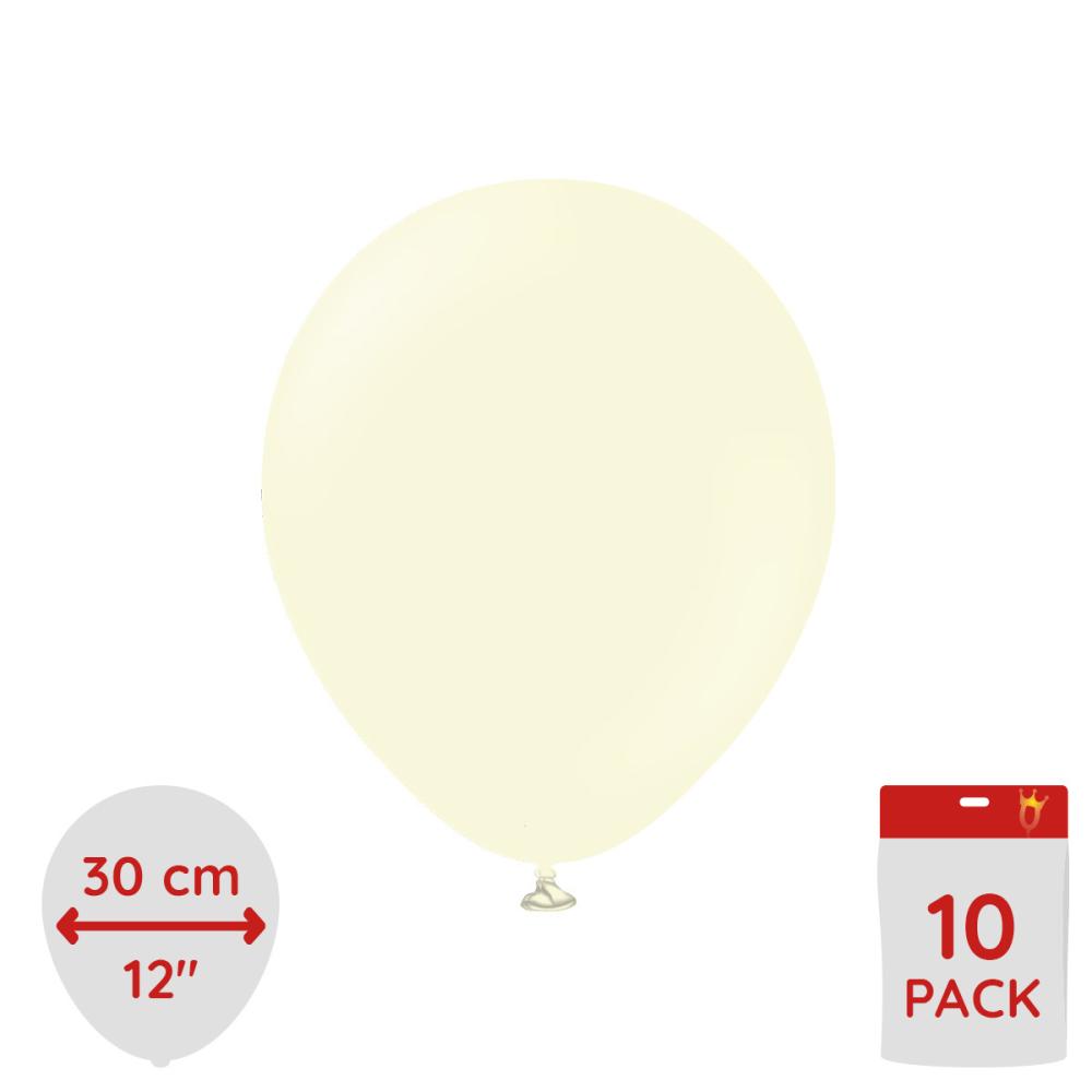 Latexballoons - Pale Yellow 30 cm 10-pack