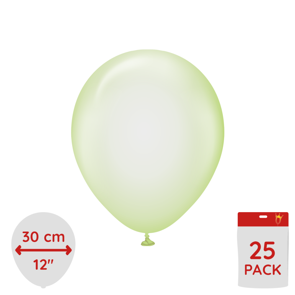 Latexballoons - Green Pure Crystal 30 cm 25-pack
