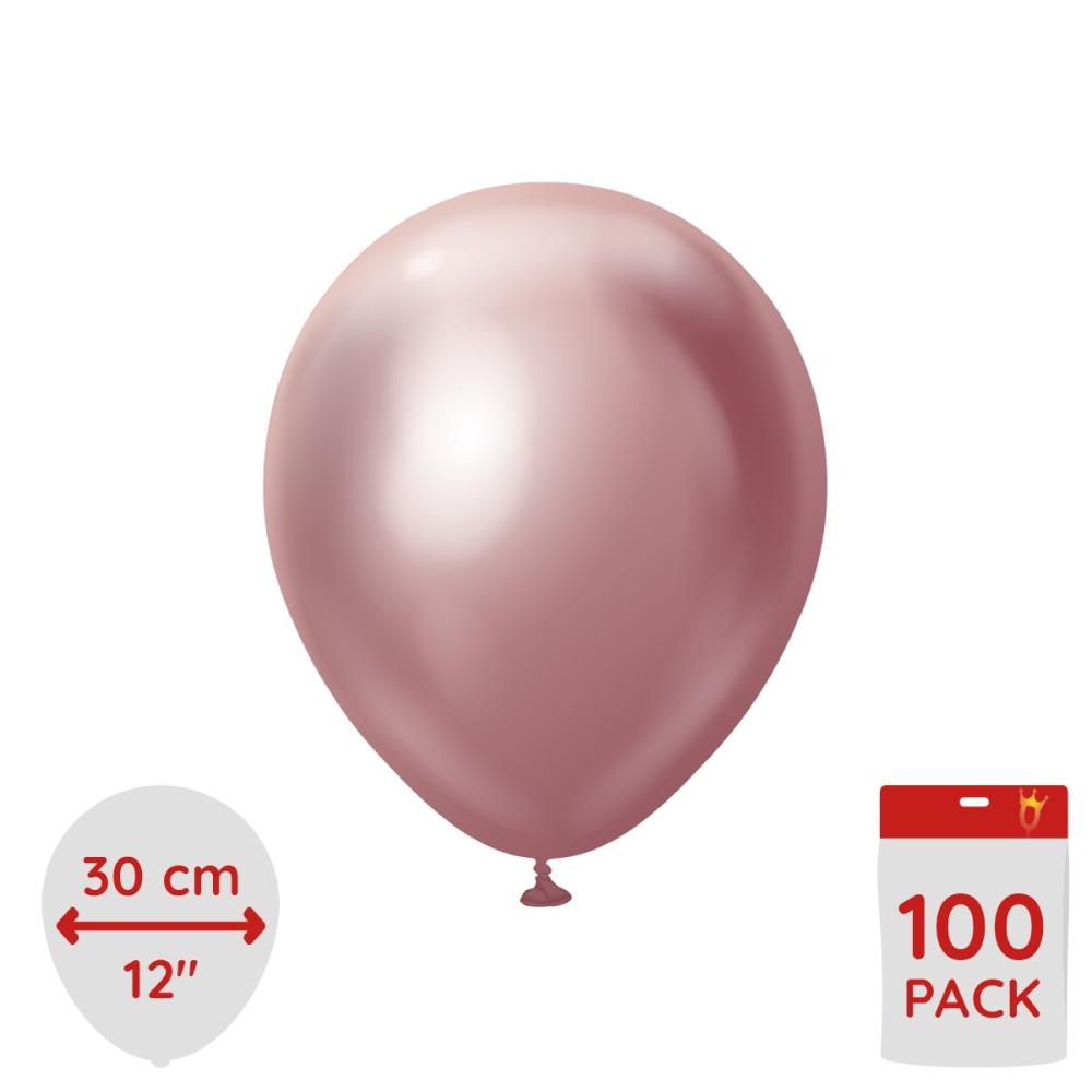 Latexballoons - Pink Chrome 30 cm 100-pack