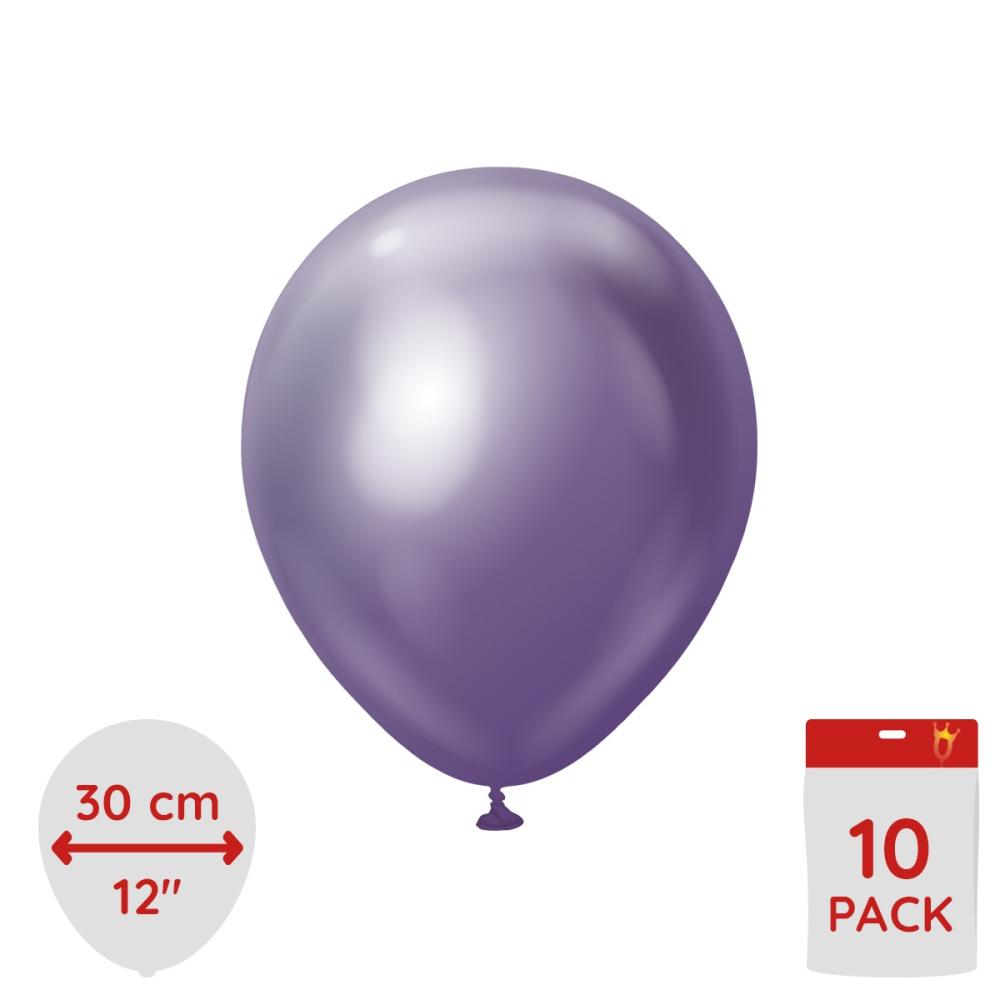 Latexballoons - Purple Chrome 30 cm 10-pack
