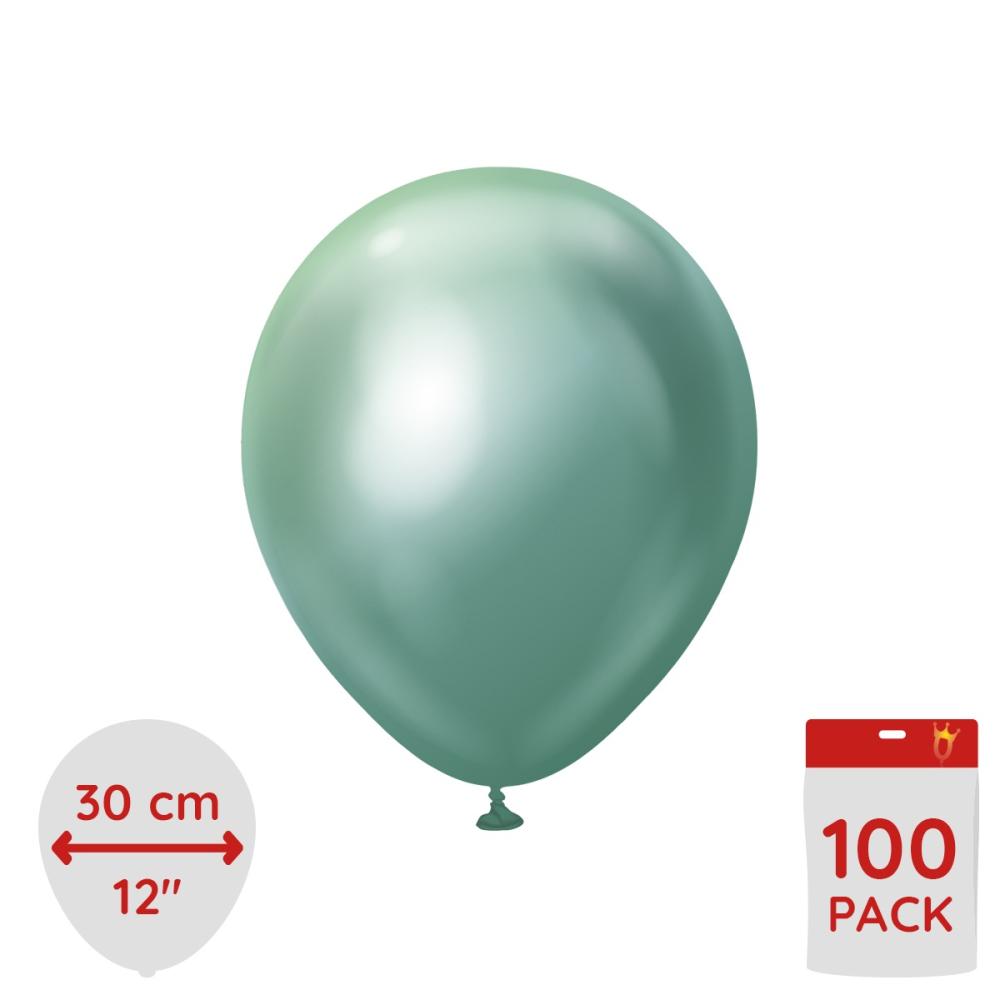 Latexballoons - Green Chrome 30 cm 100-pack