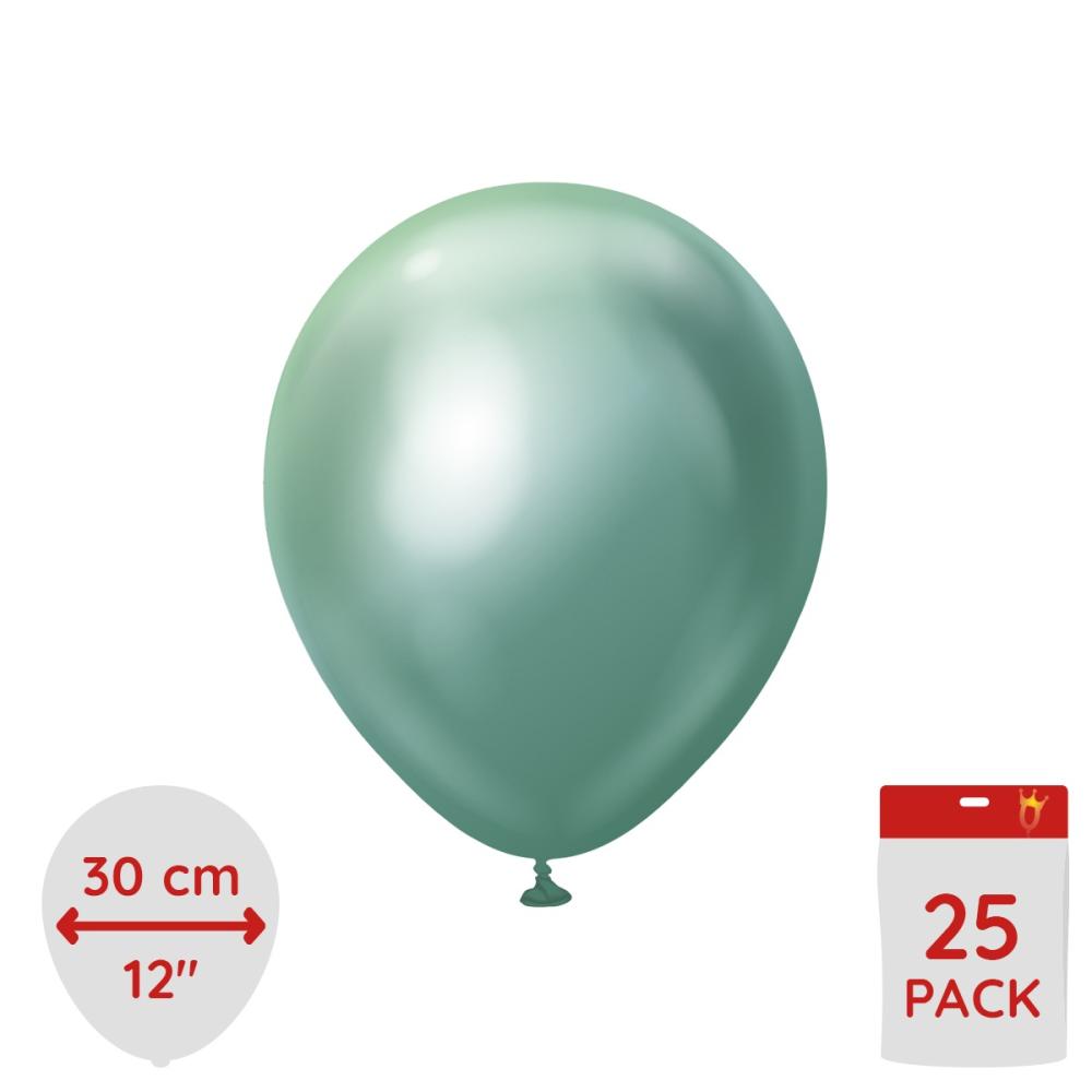 Latexballoons - Green Chrome 30 cm 25-pack