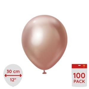Latexballoons - Rose Gold Chrome 30 cm 100-pack