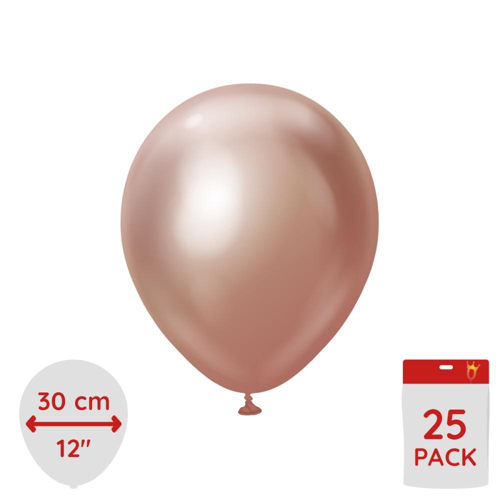 Latexballoons - Rose Gold Chrome 30 cm 25-pack