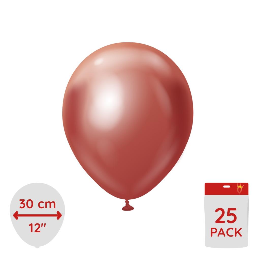 Latexballoons - Red Chrome 30 cm 25-pack
