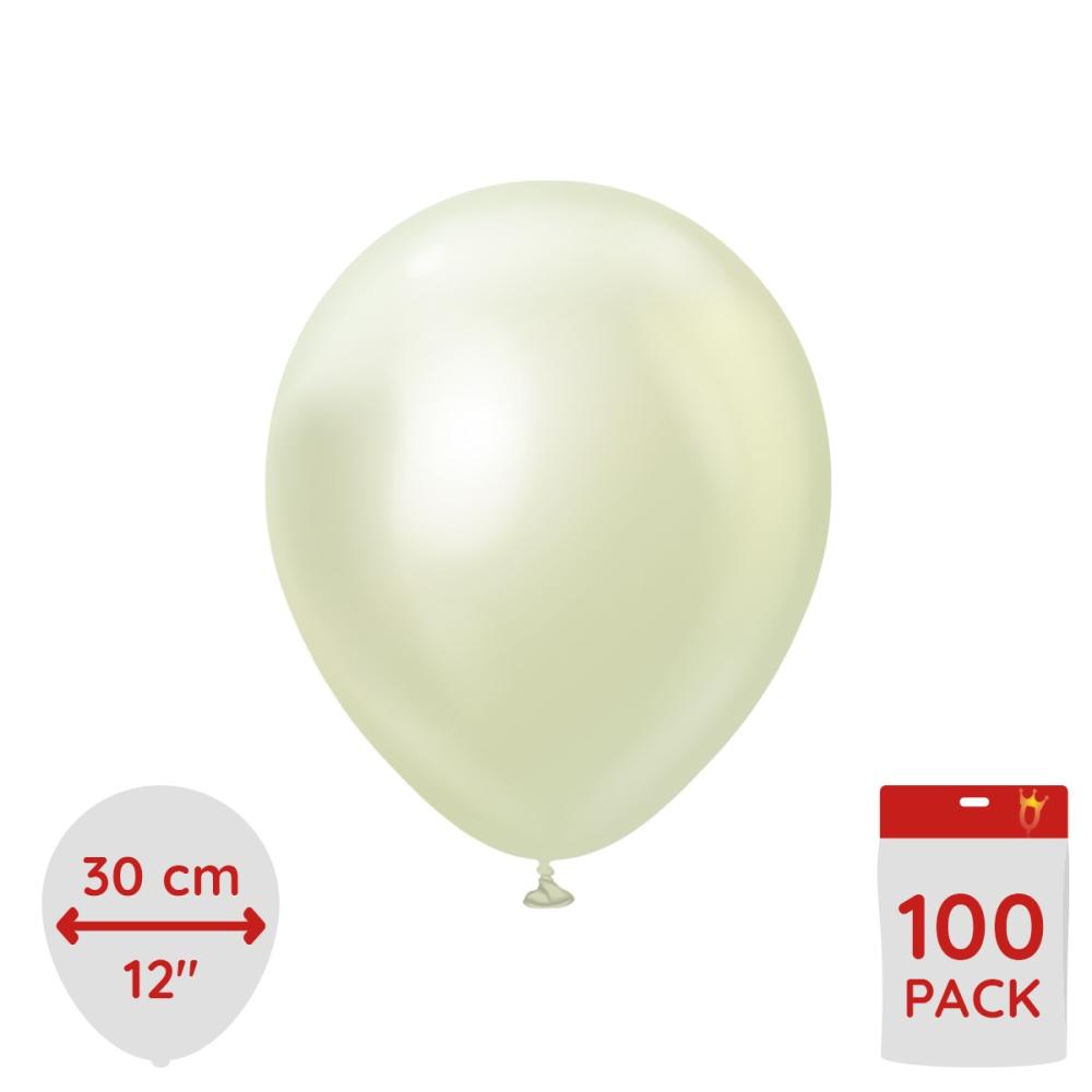 Latexballoons - Green Gold Chrome 30 cm 100-pack